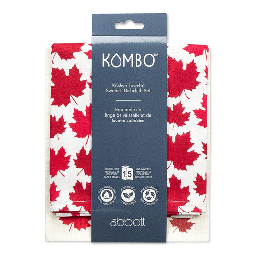 Maple Leaf Swedish Sponge & Kitchen Tea Towel