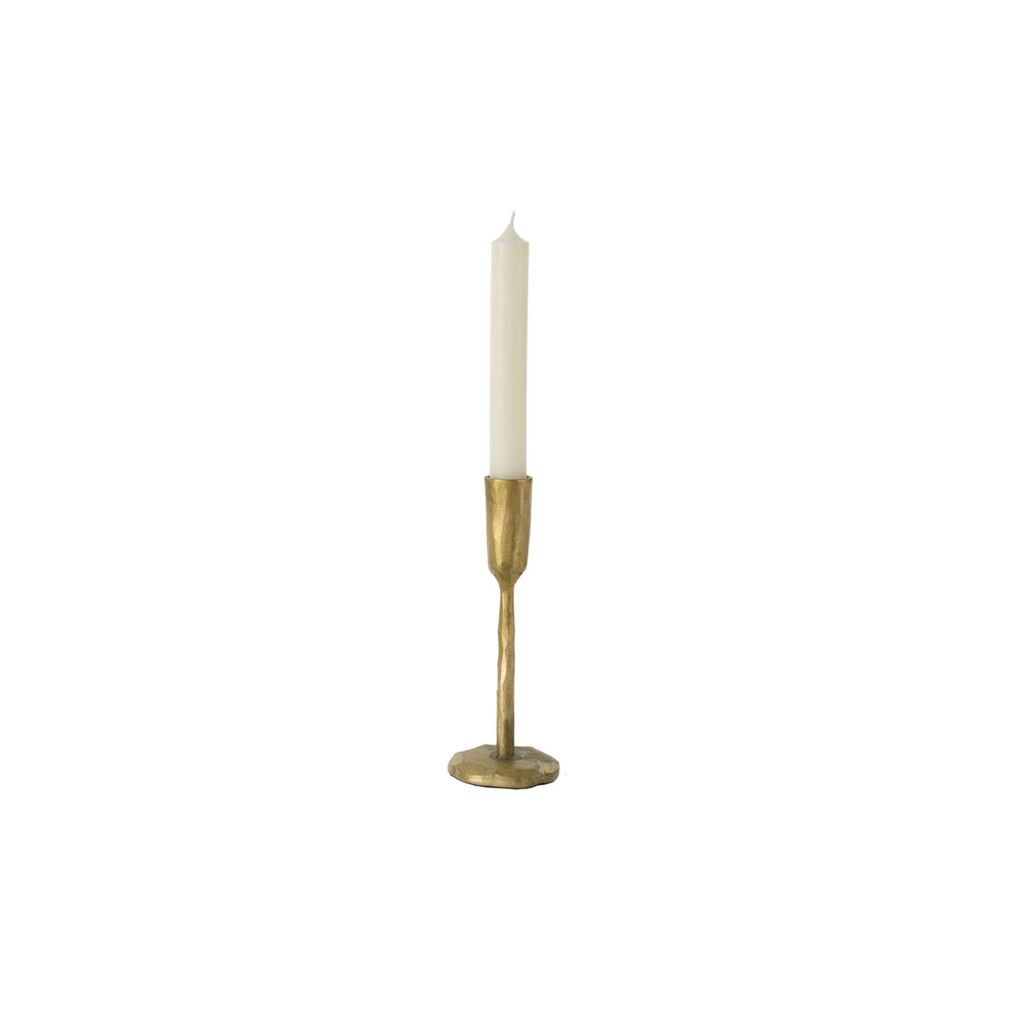 Luna Forged Candlestick - Gold | prettycleanshop
