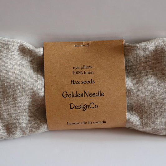 Linen Weighted Eye Pillow - Unscented | prettycleanshop.myshopify.com