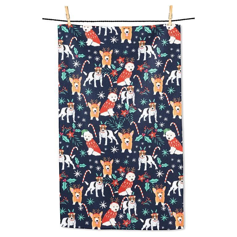 Holiday Dog Kitchen Towel