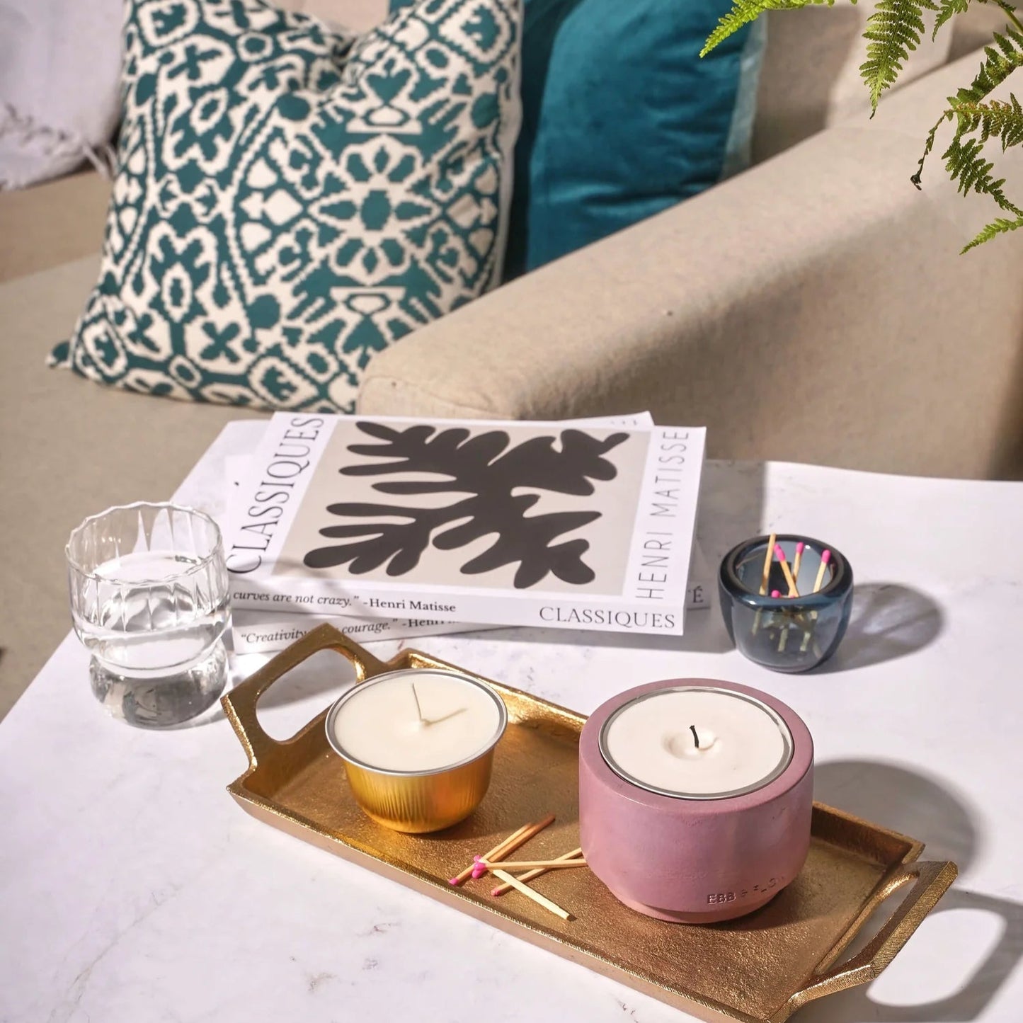 Refillable Concrete Candle - Vessel Only