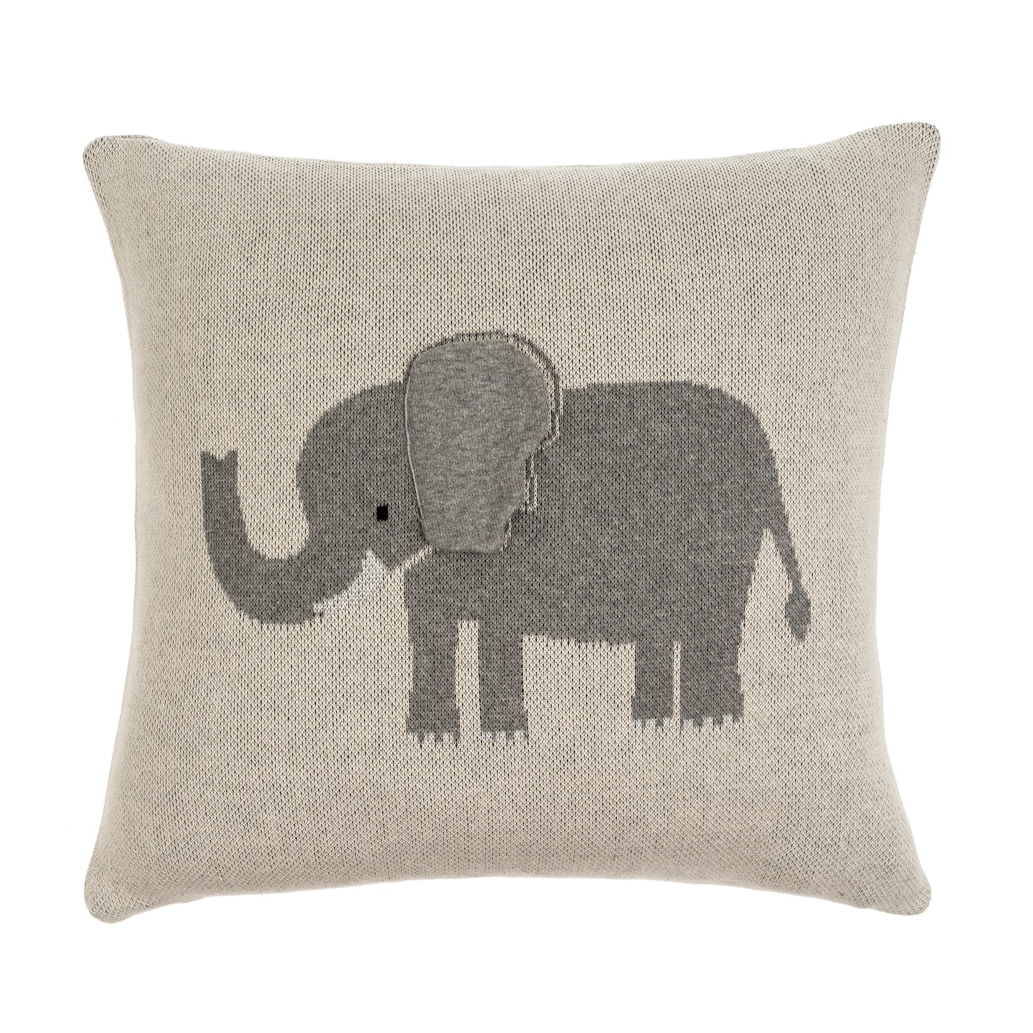 Elephant Knit Pillow
