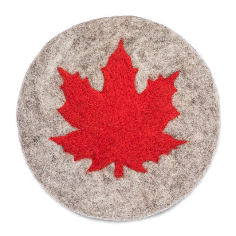Maple Leaf Trivet 8"