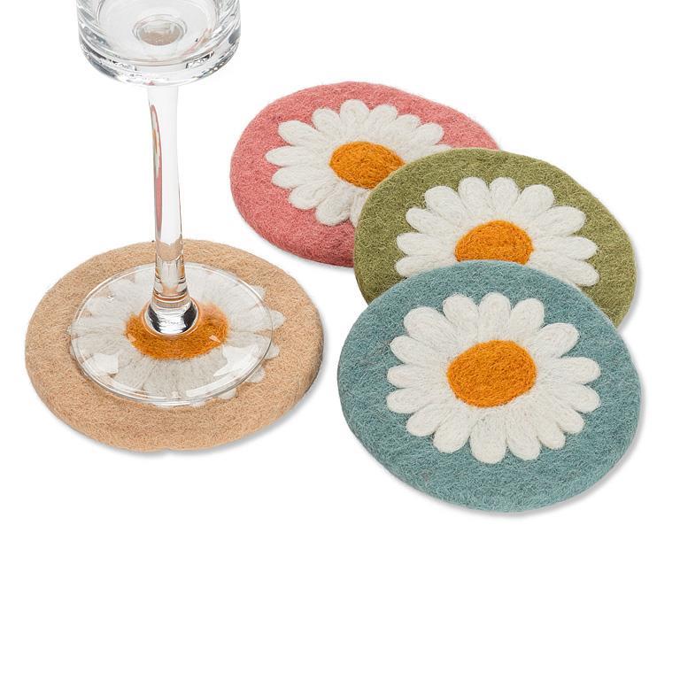 Daisy Coasters 4"