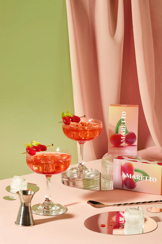 Cocktail Inspired Gummies - Amaretto Cherries