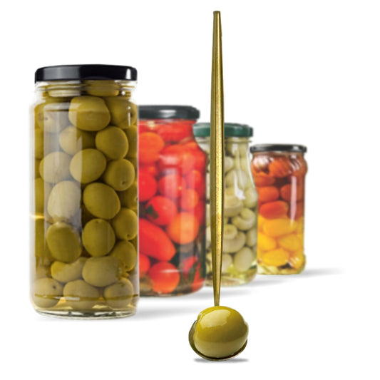 Metal Olive Spoons - Gold Finish