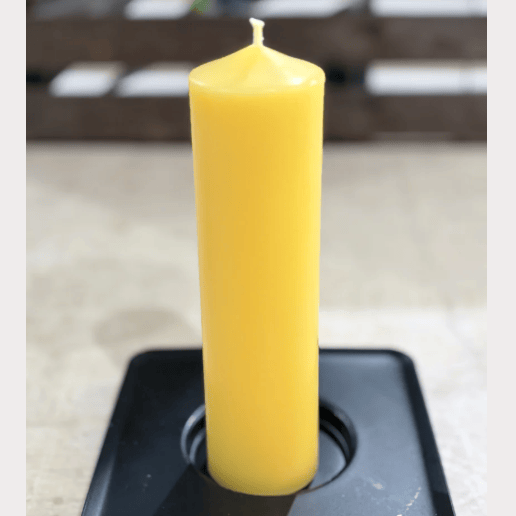 Beeswax Candle - Pillar 7in | prettycleanshop