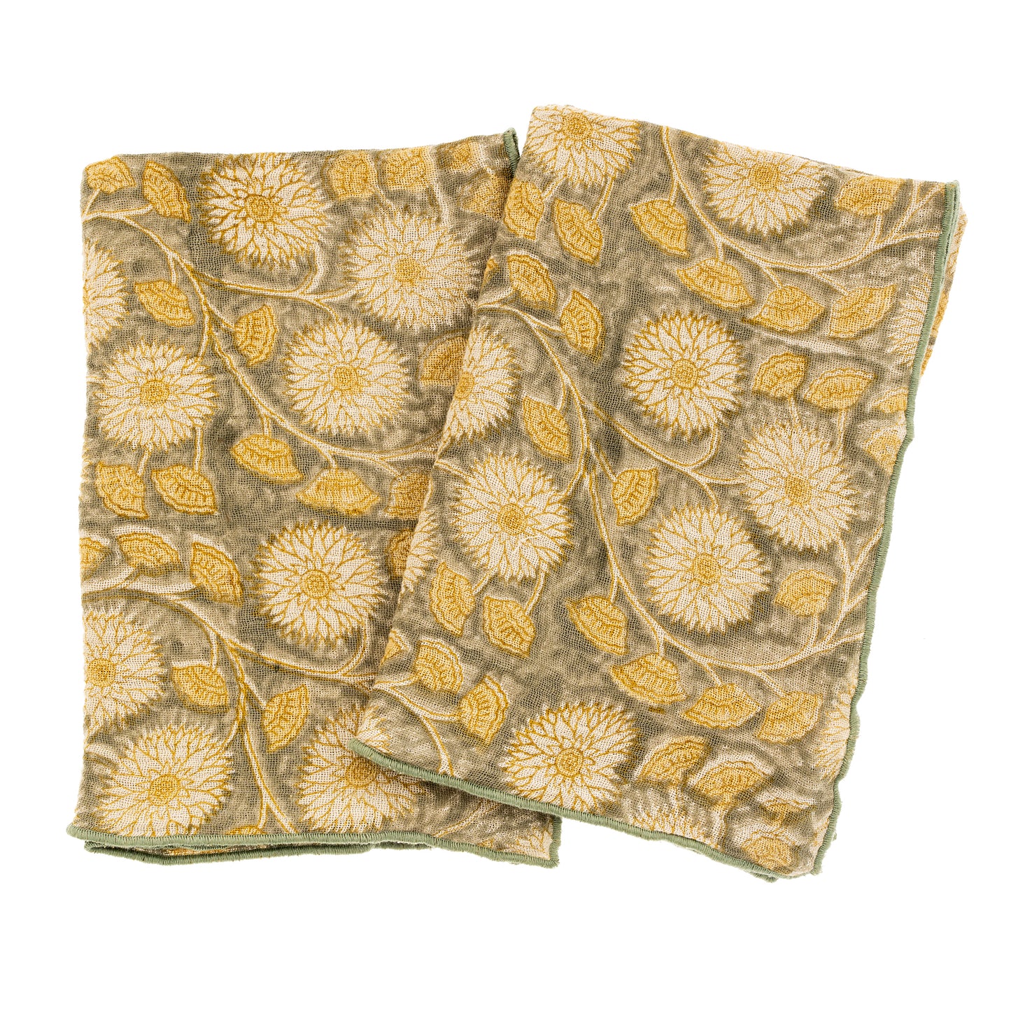 Block Print Kitchen Tea Towels - Set of 2