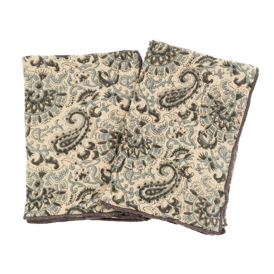 Block Print Kitchen Tea Towels - Set of 2