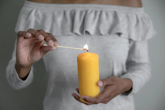Beeswax Candle - Pillar 5in | prettycleanshop.myshopify.com