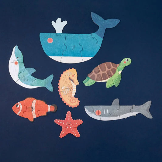Blue Whale Puzzle | prettycleanshop.myshopify.com