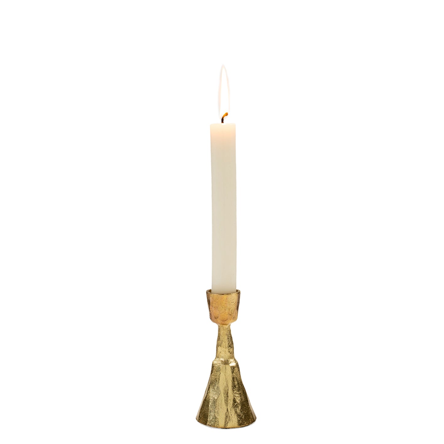Zora Forged Candlestick - Gold