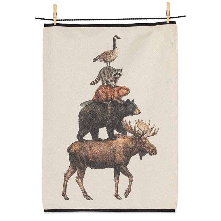 Canadian Animals Kitchen Tea Towel-Home-Pretty Clean Shop