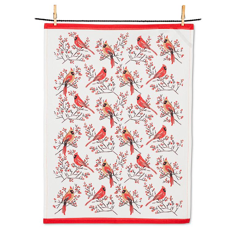 Cardinal Pair Kitchen Tea Towel