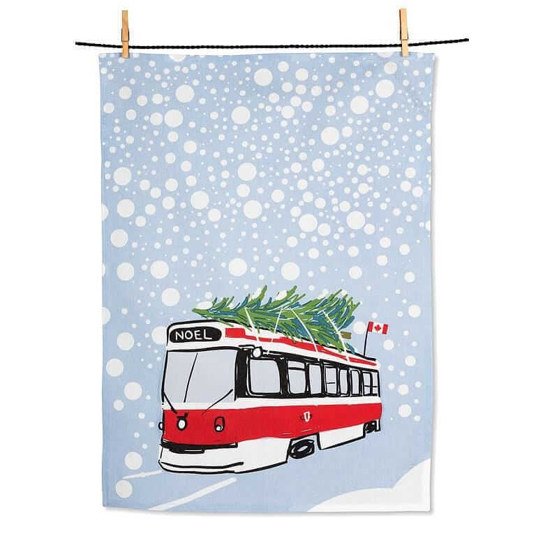 Noel Streetcar Kitchen Towel-Pretty Clean Shop