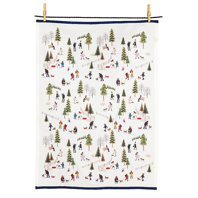 Outdoor Village Kitchen Tea Towel