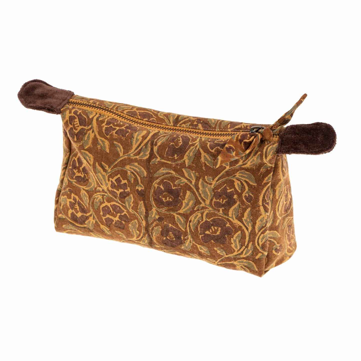 Block Print Zipper Pouch - Mayur | prettycleanshop.myshopify.com