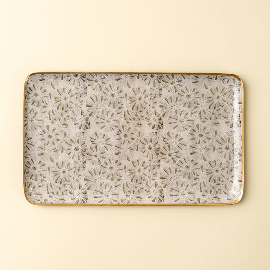 Decorative Enameled Tray - Kalyani