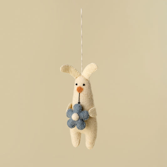 Blossom Bunny Felt Ornament