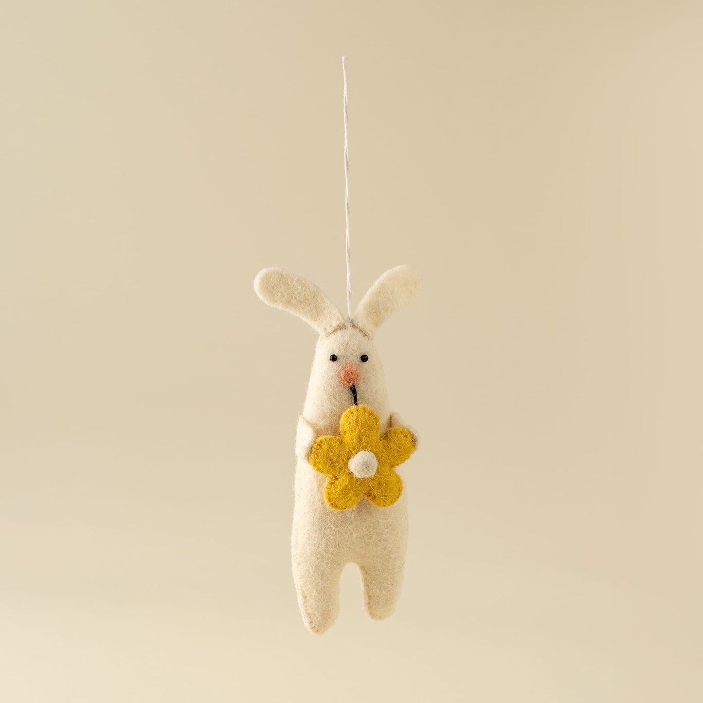 Blossom Bunny Felt Ornament | prettycleanshop