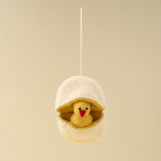 Hatching Chick Felt Ornament