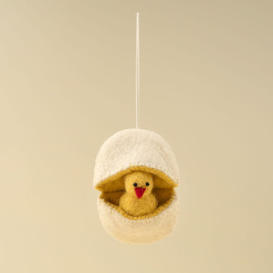 Hatching Chick Felt Ornament | prettycleanshop.myshopify.com