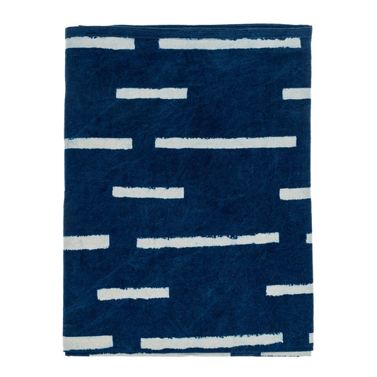 Indigo Block Print Tablecloth | prettycleanshop.myshopify.com