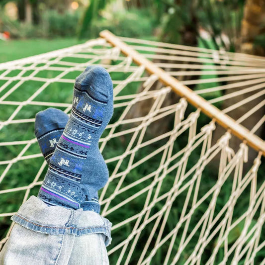 Alpaca Socks - Print - Denim | prettycleanshop.myshopify.com