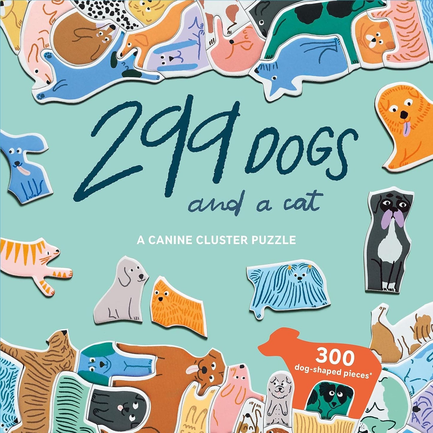 299 Dogs and a Cat - A Canine Cluster Puzzle | prettycleanshop