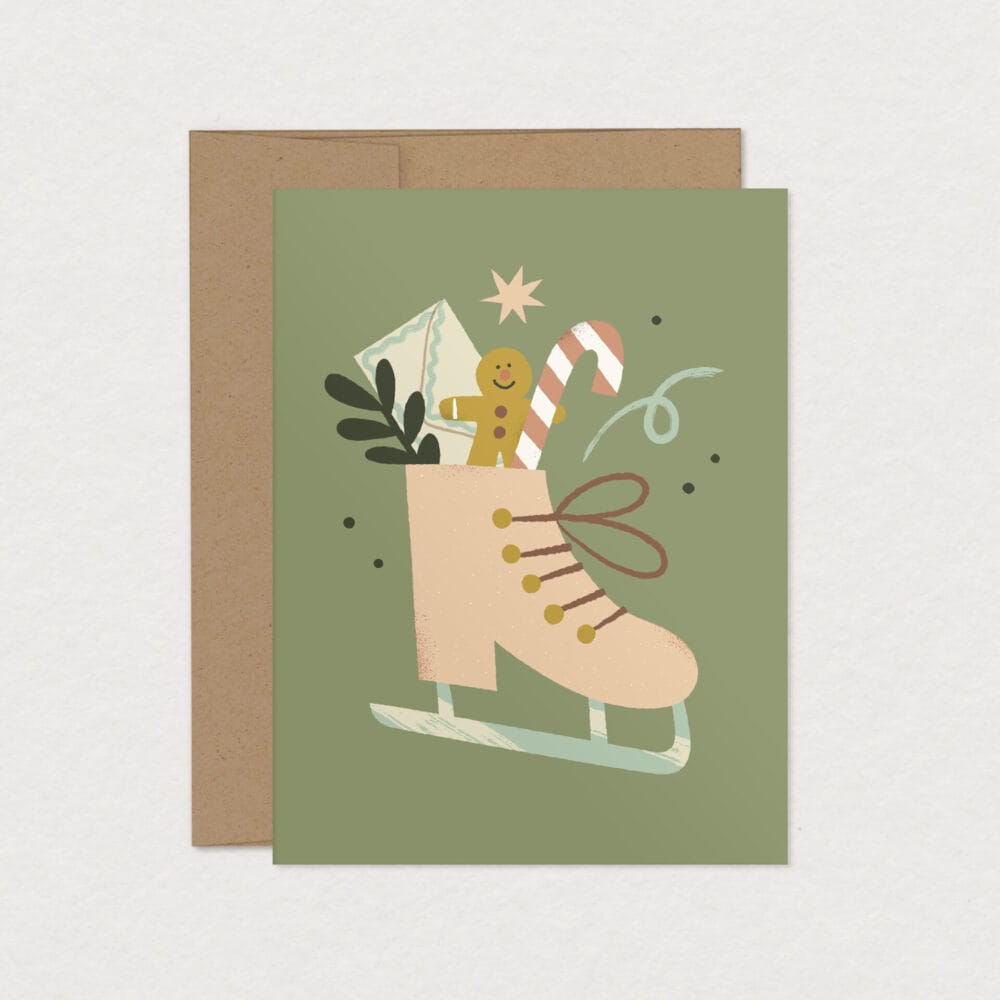 Greeting Card - Ice Skating Outing