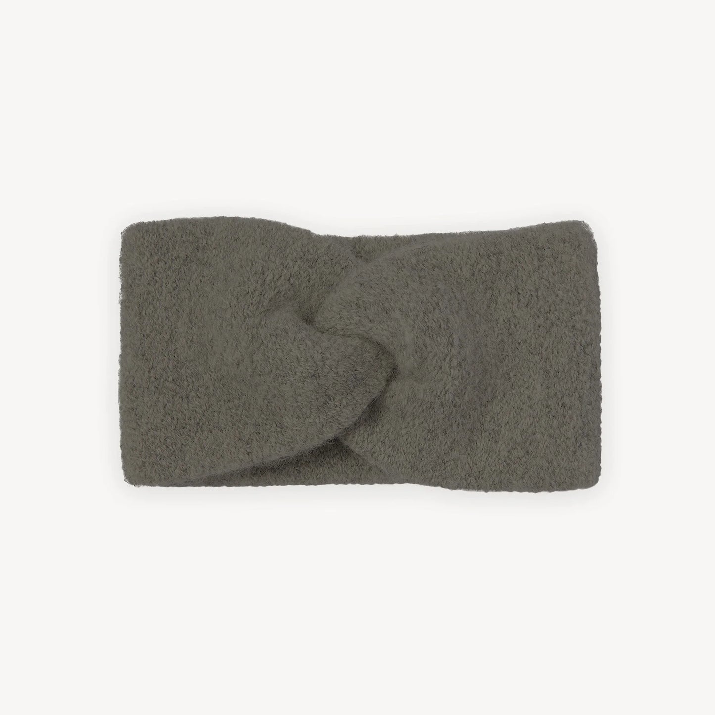 Baby Alpaca Twisted Headband - Charcoal