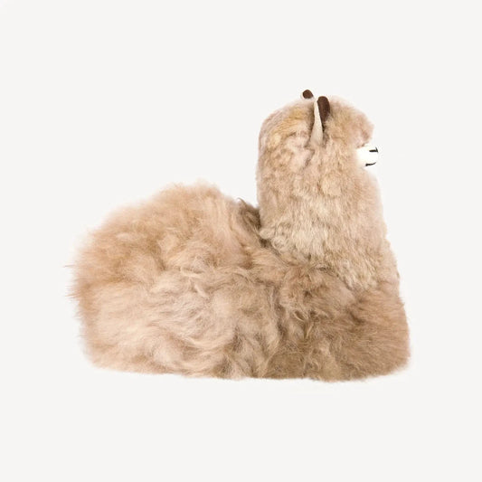 Alpaca Fur Sitting Alpaca Stuffy