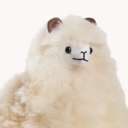 Alpaca Fur Standing Alpaca Stuffy