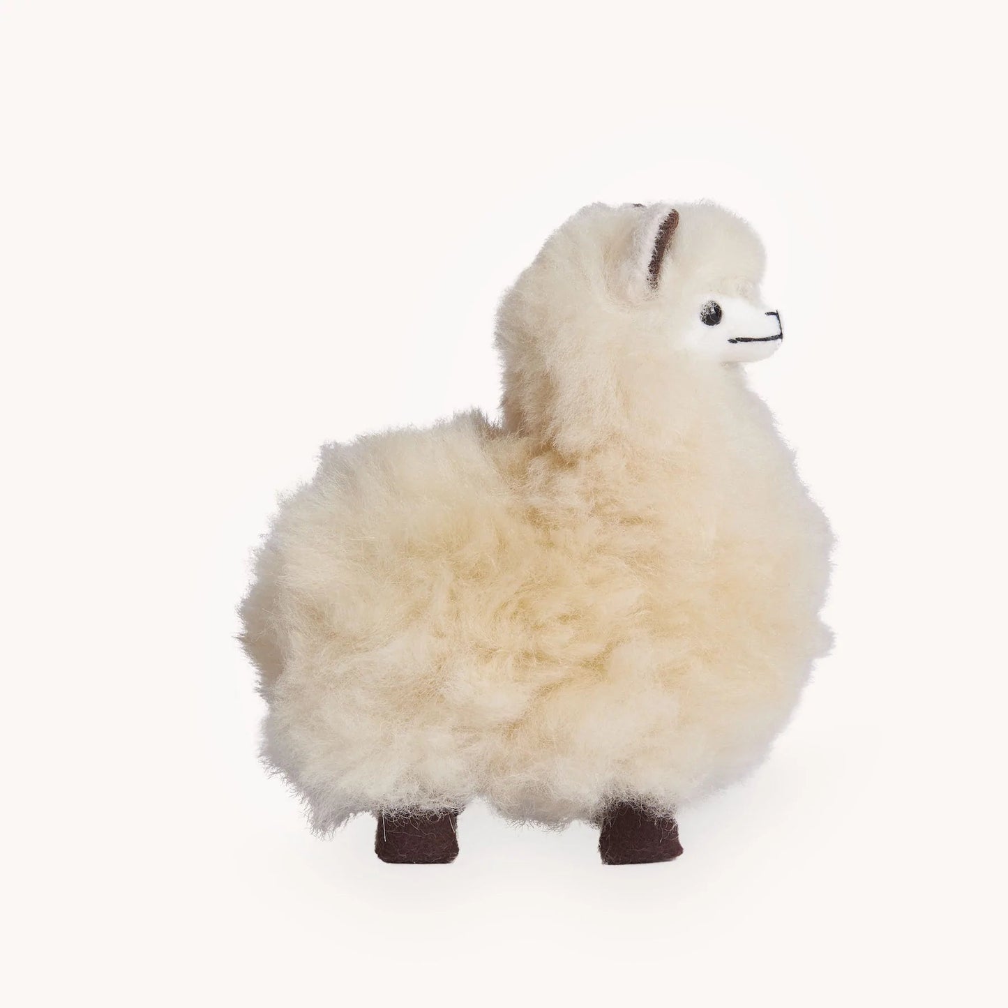 Alpaca Fur Standing Alpaca Stuffy