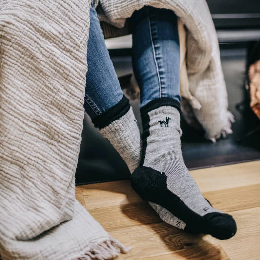 Alpaca Socks - Hiker - Black