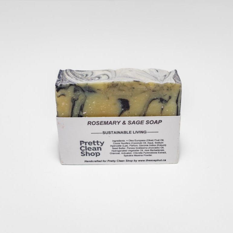 Artisanal Soap Bar Rosemary Sage | prettycleanshop