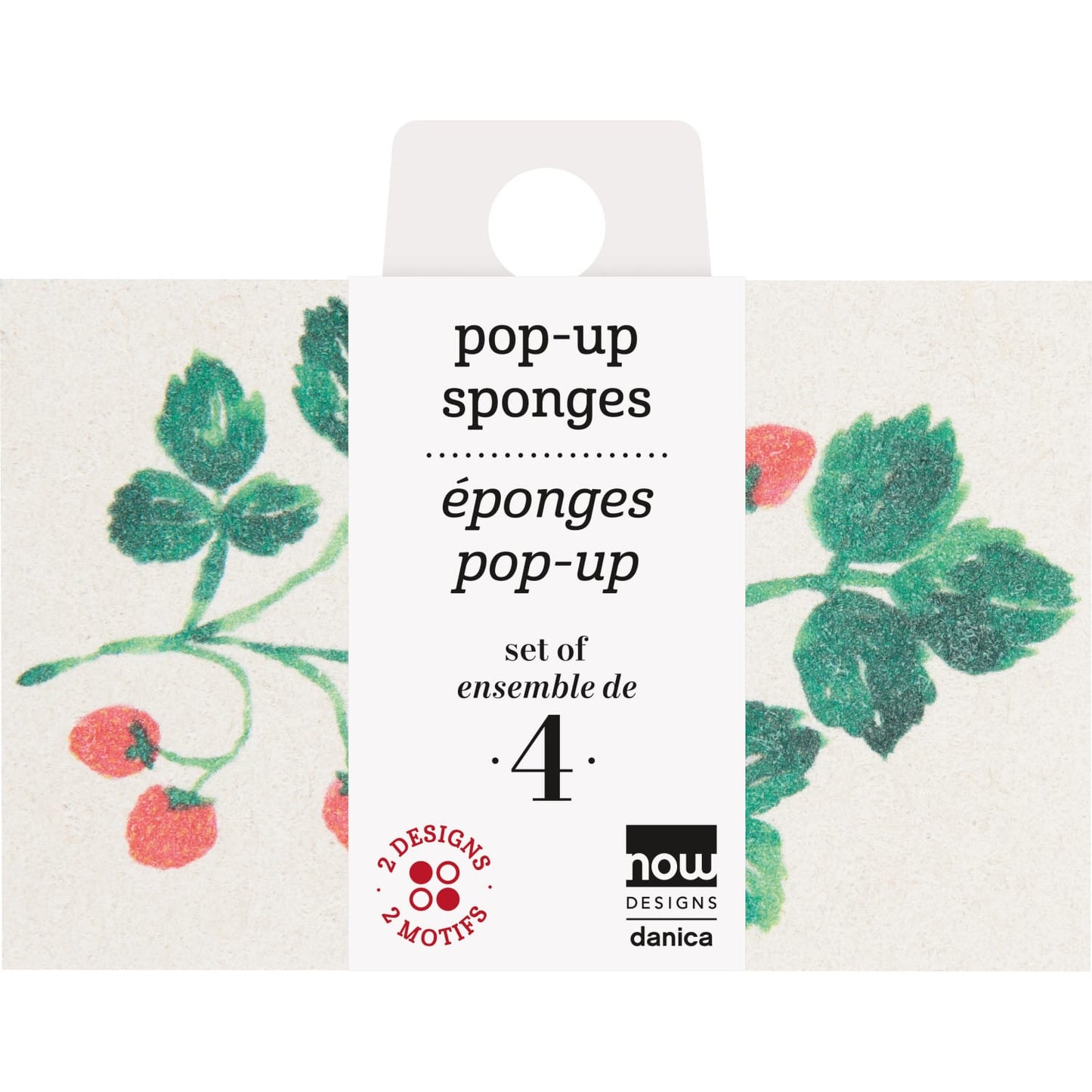 Compostable Pop Up Sponges Berry Bramble - Set of 4 | prettycleanshop