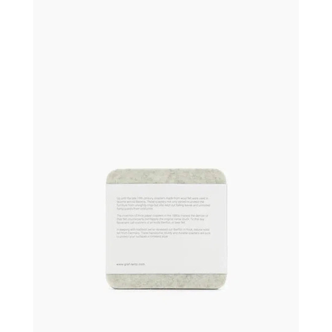 Bierfilzl Merino Wool Felt Square Coaster Multi 4 Pack