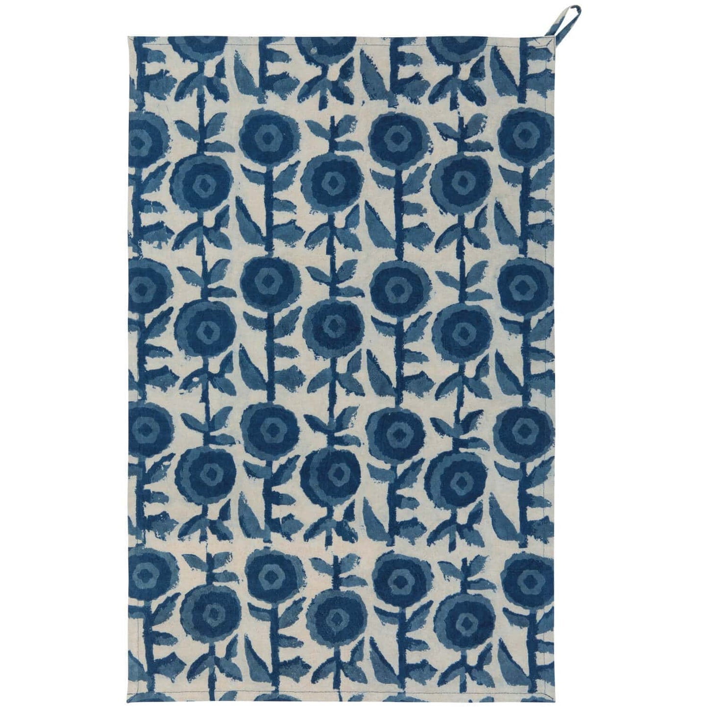 Kitchen Tea Towels 100% Cotton - Gilia Block Print-Pretty Clean Shop