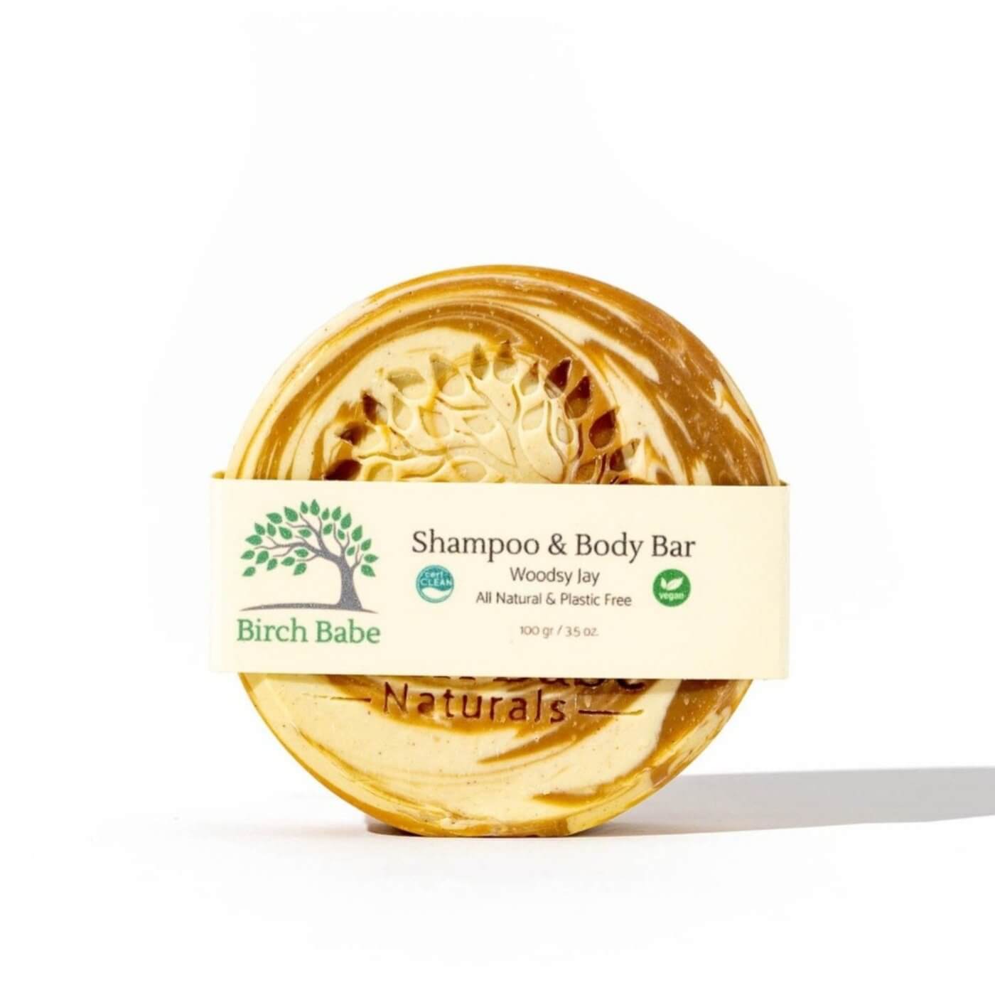 Botanical Body Bar - Woodsy Jay - by Birch Babe Naturals