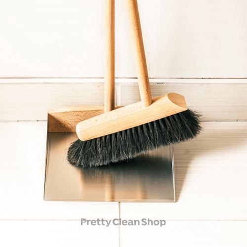 Broom and dustpan Set Long Handle by Redecker