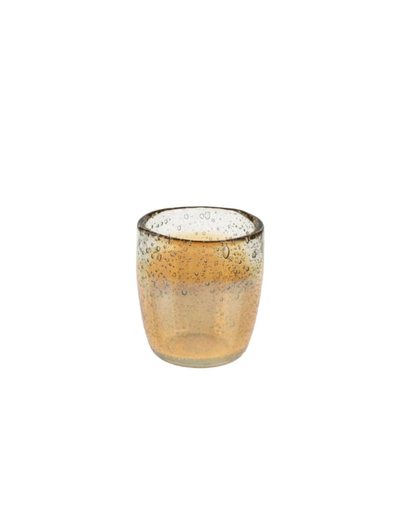 Bubble Glass Votive, Gold Luster | prettycleanshop