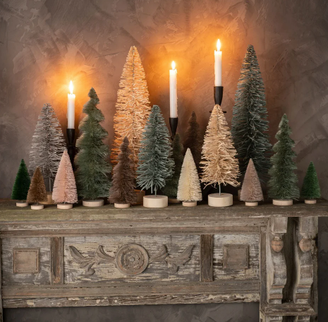 Bottle Brush Trees S/4