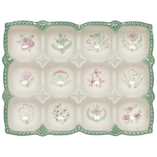 Ceramic Egg Holder Camellia Sage