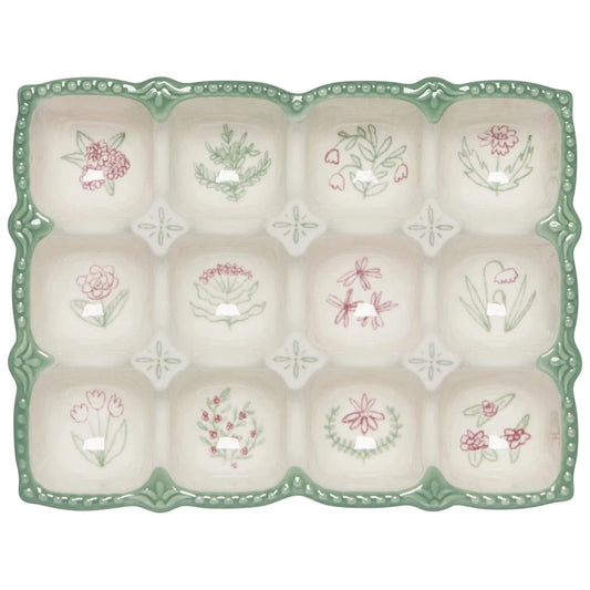 Ceramic Egg Holder Camellia Sage