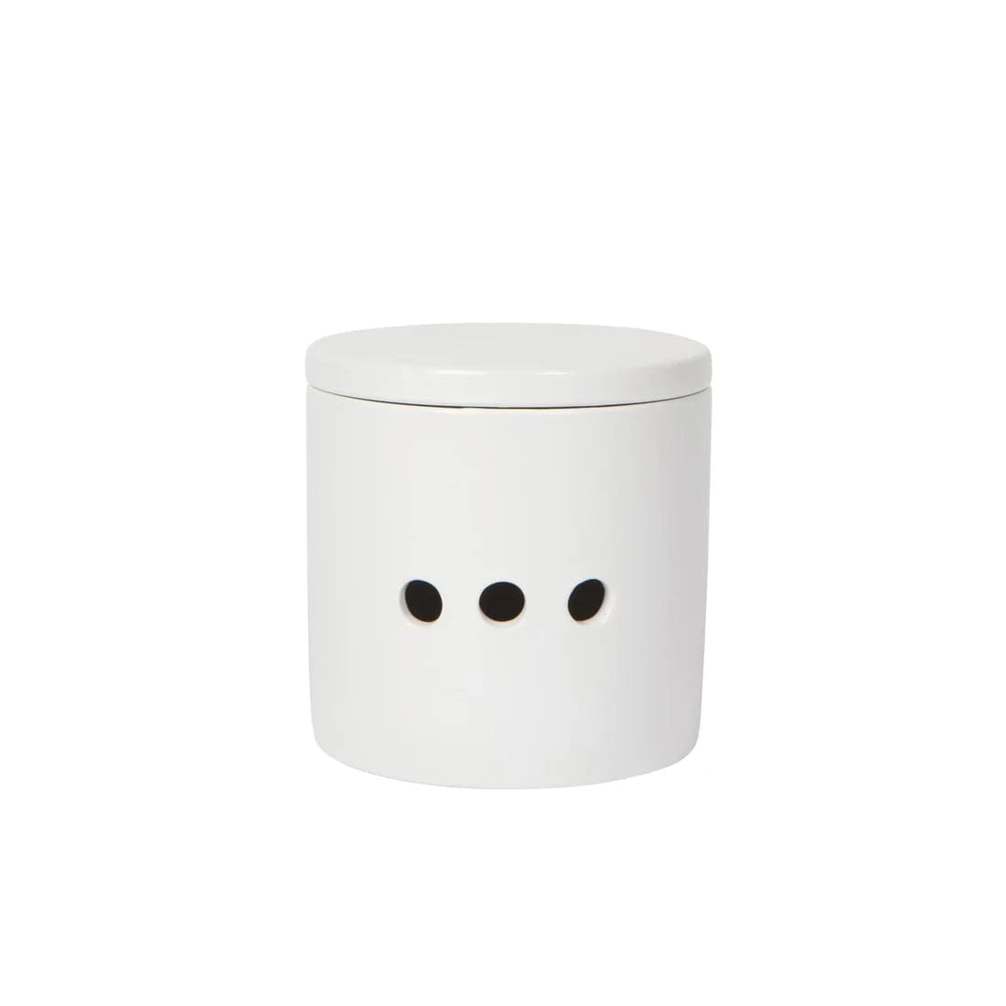 Ceramic Garlic Keeper - Matte White | prettycleanshop