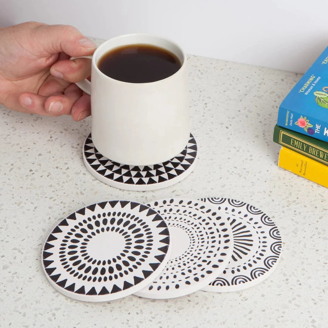 Ceramic Soak Up Coaster - Orbit | prettycleanshop