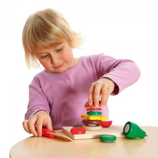 Wooden Food Set - Cheeseburger-Toy Kitchens & Play Food-Pretty Clean Shop