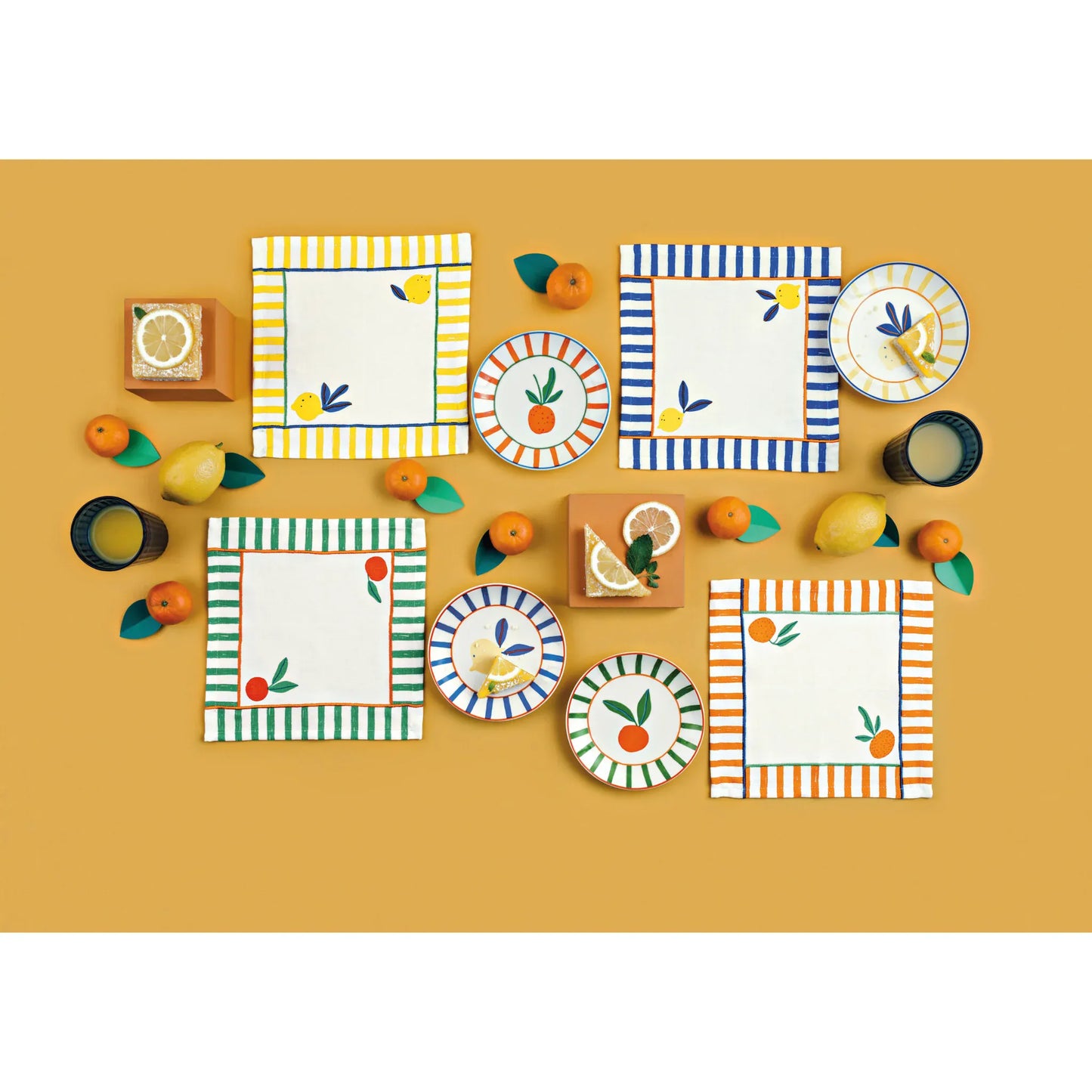 Cocktail Napkins Citrus Burst - Set of 4 Assorted | prettycleanshop