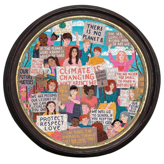 Climate Action 500 Piece Round Puzzle by eeBoo
